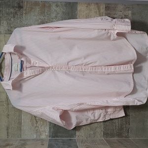 J. Crew Pink & White Stripe Button-down, size 10
